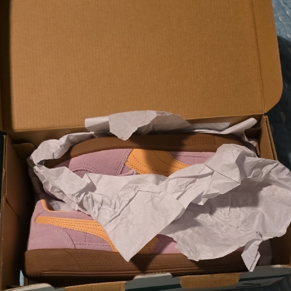 Puma Women's Palermo Sneakers - Lavender and Peach - Picture 7 of 7